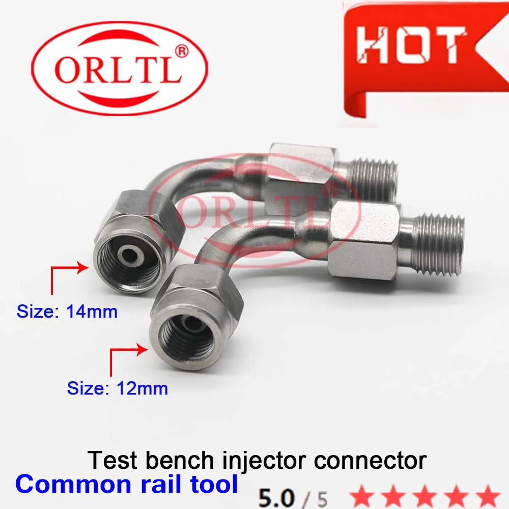 

ORLTL дизельный инжектор Common Rail, испытательный ремонтный насос, трубка, преобразование, замена диаметра, соединение M14-14/12 для Bosch серии 120,