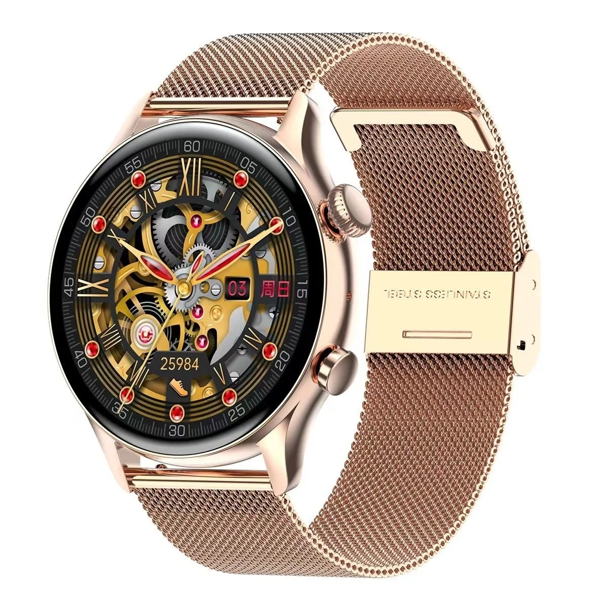 

2022 Bluetooth Call Ladies Smart Watch Men AMOLED 390*390 HD Screen Always Display Watches Custom Dial NFC SmartWatch For Xiaomi