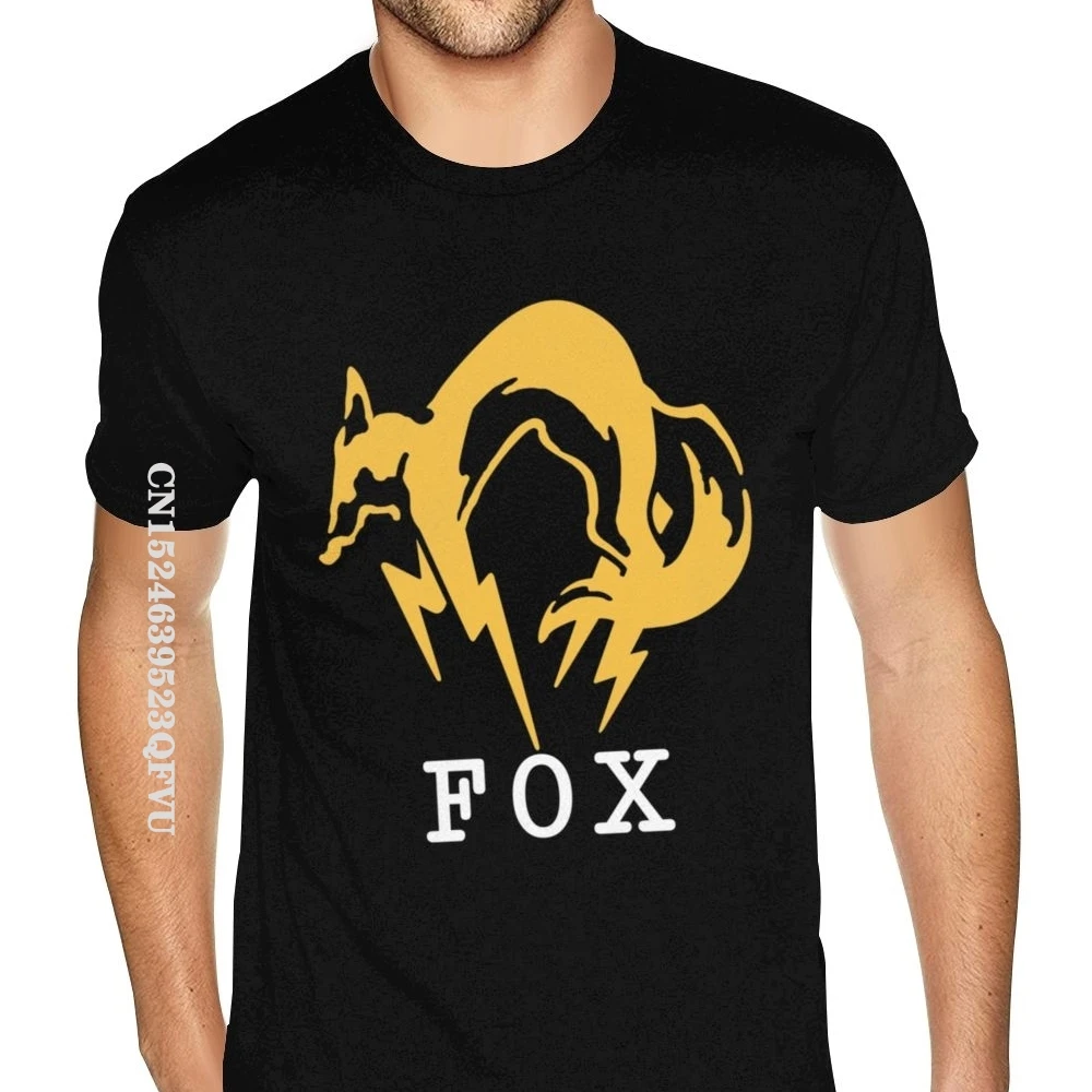 Metal Gear Solid Fox Shirts Over Size For Man Hot T Shirt Faddish Fitness Tight Top T-shirts Cotton Men Tops T Shirt