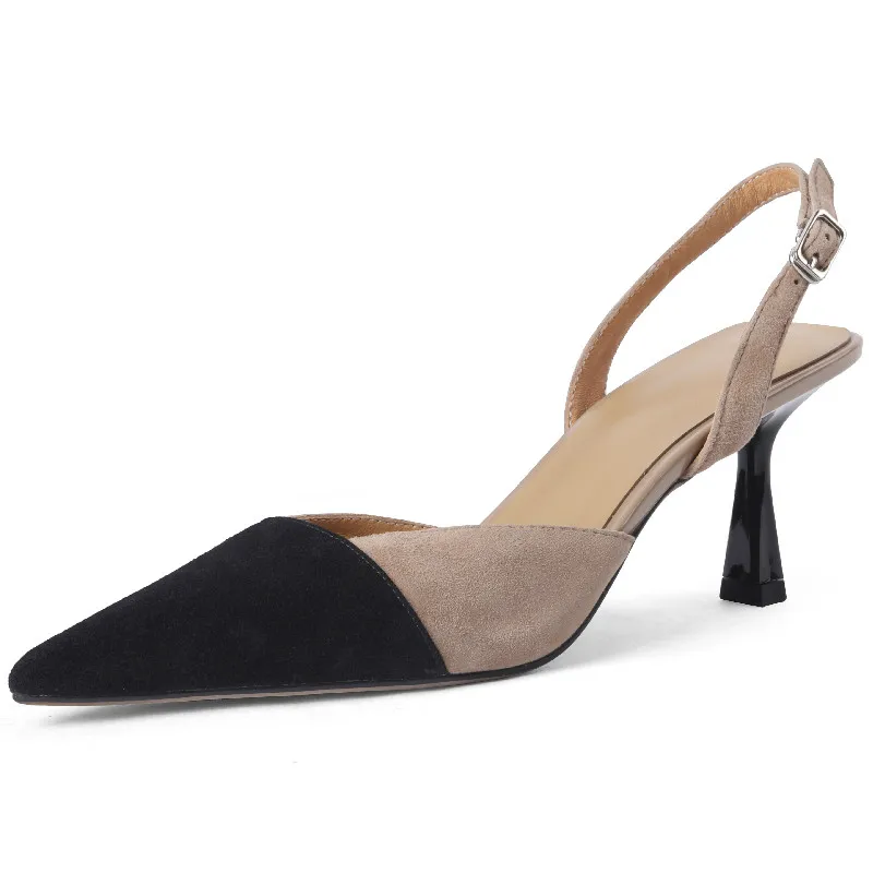 

Женские сандалии Dilalula, разноцветные, детские, замшевые, кожаные, на тонком каблуке, с острым носком, туфли-лодочки, женская свадебная обувь, м...