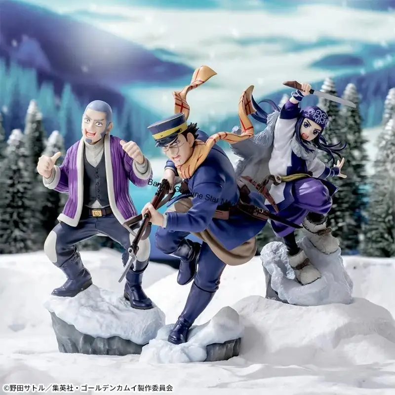 Фото Оригинальная коллекционная аниме-фигурка SEGA Xross Link Golden Kamuy: Асирпа, Сугимото Сайчи, Шираиши Ёситаке №3