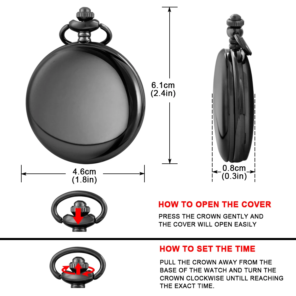 Винтажные лазерные часы дизайн солнца Гладкие стальные кварцевые карманные для