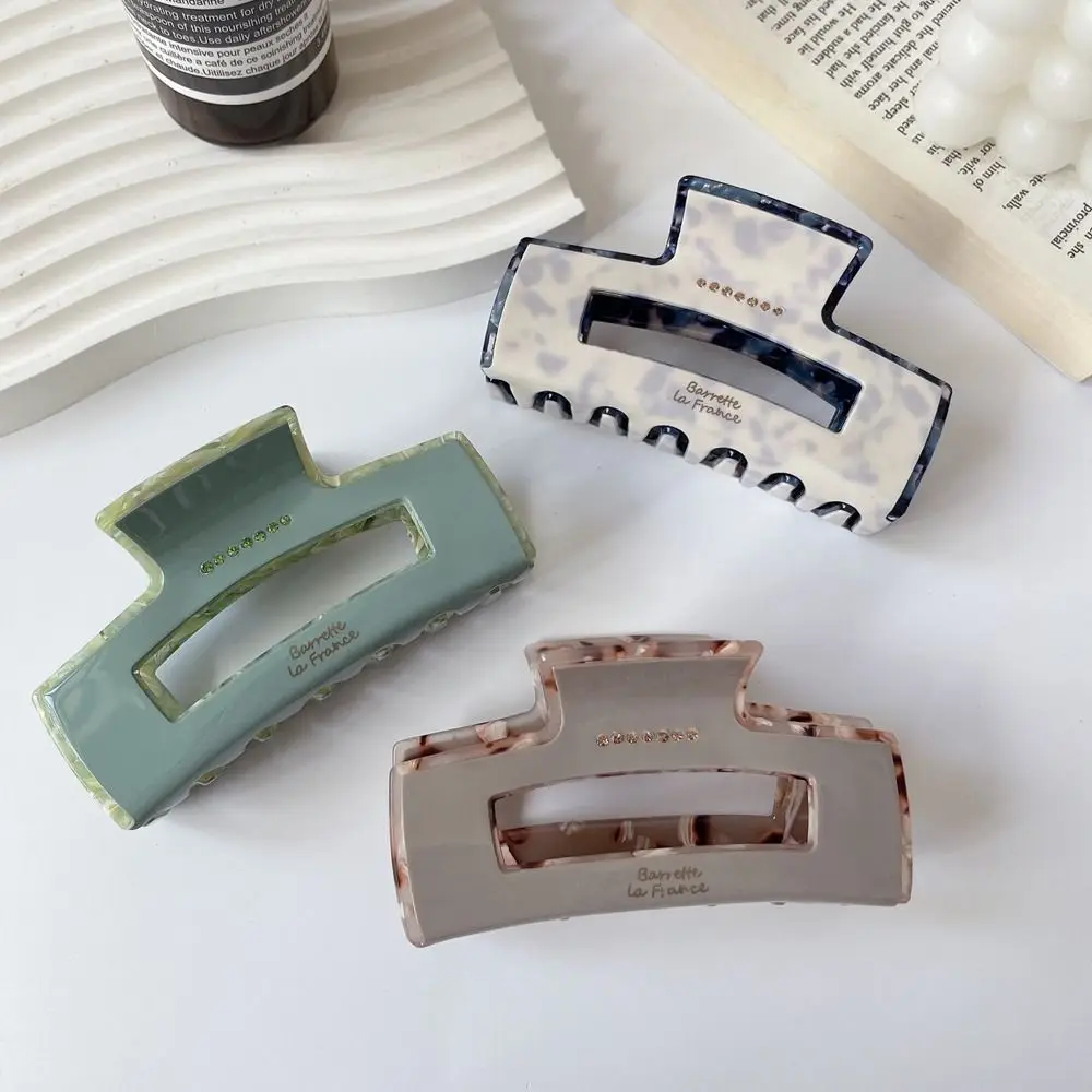 

shape Shark Clip Letter Rectangular Hair Clip Rhinestonel Hair Claw Female Hair Accessories Korean Style Headwear