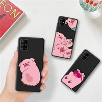 gravity falls waddles pink pig phone case for samsung galaxy a52 a21s a02s a12 a31 a81 a10 a30 a32 a50 a80 a71 a51 5g