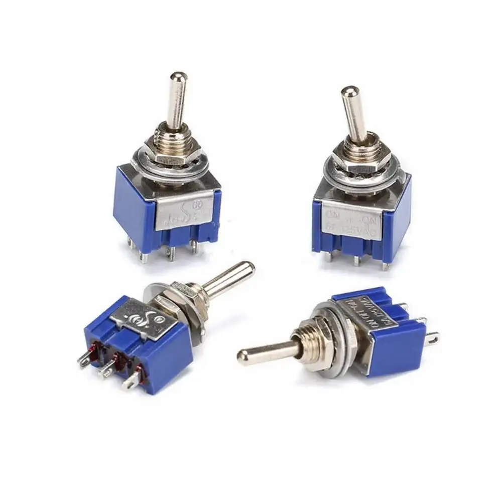 50 шт. миниатюрный рычаг переключения однополюсный двойной бросок ВКЛ./вкл. 120VAC 6A