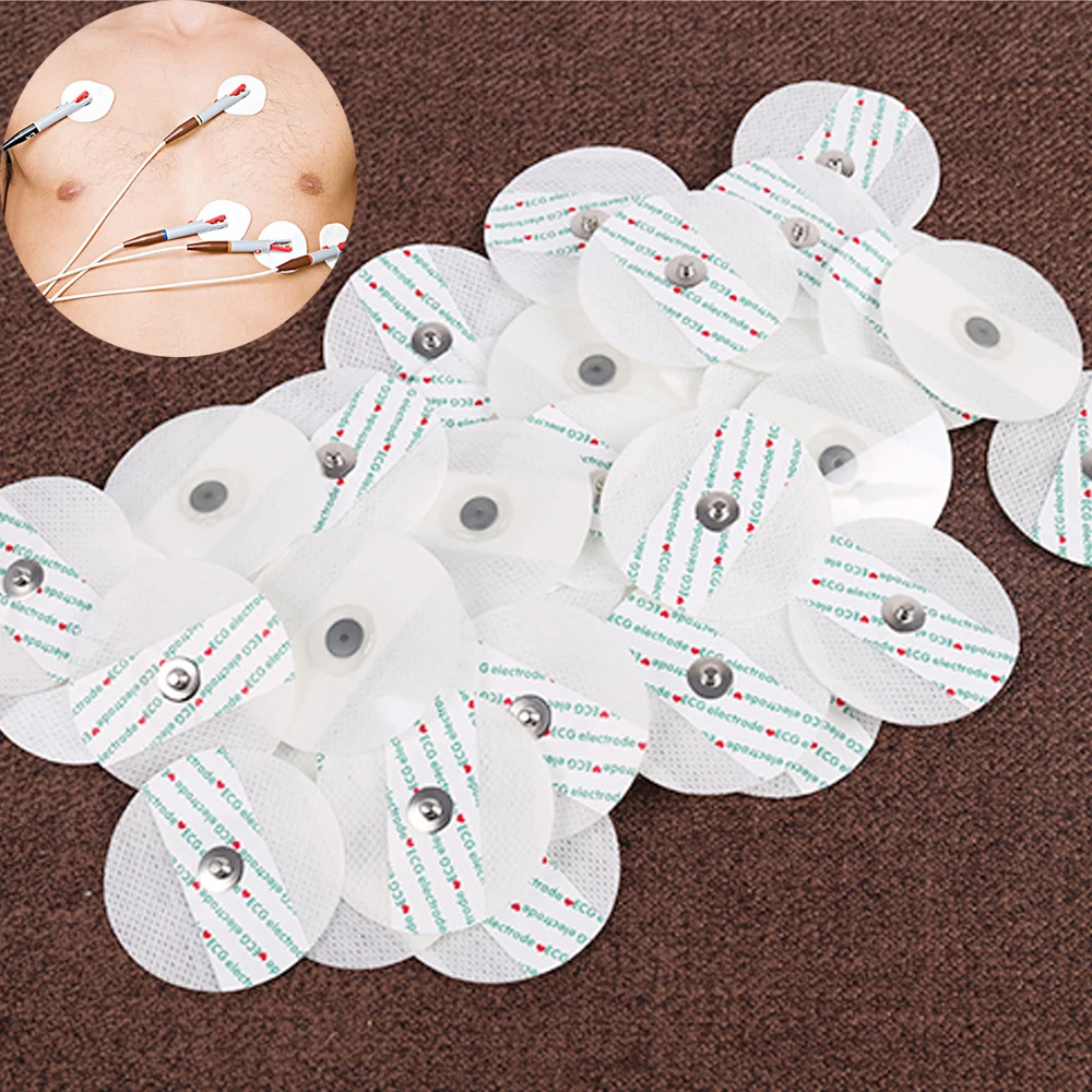

50pcs /100pcs ECG Electrodes Medical Electrode Patch ECG Machine ECG Monitor Patch EKG Accessories Non-woven
