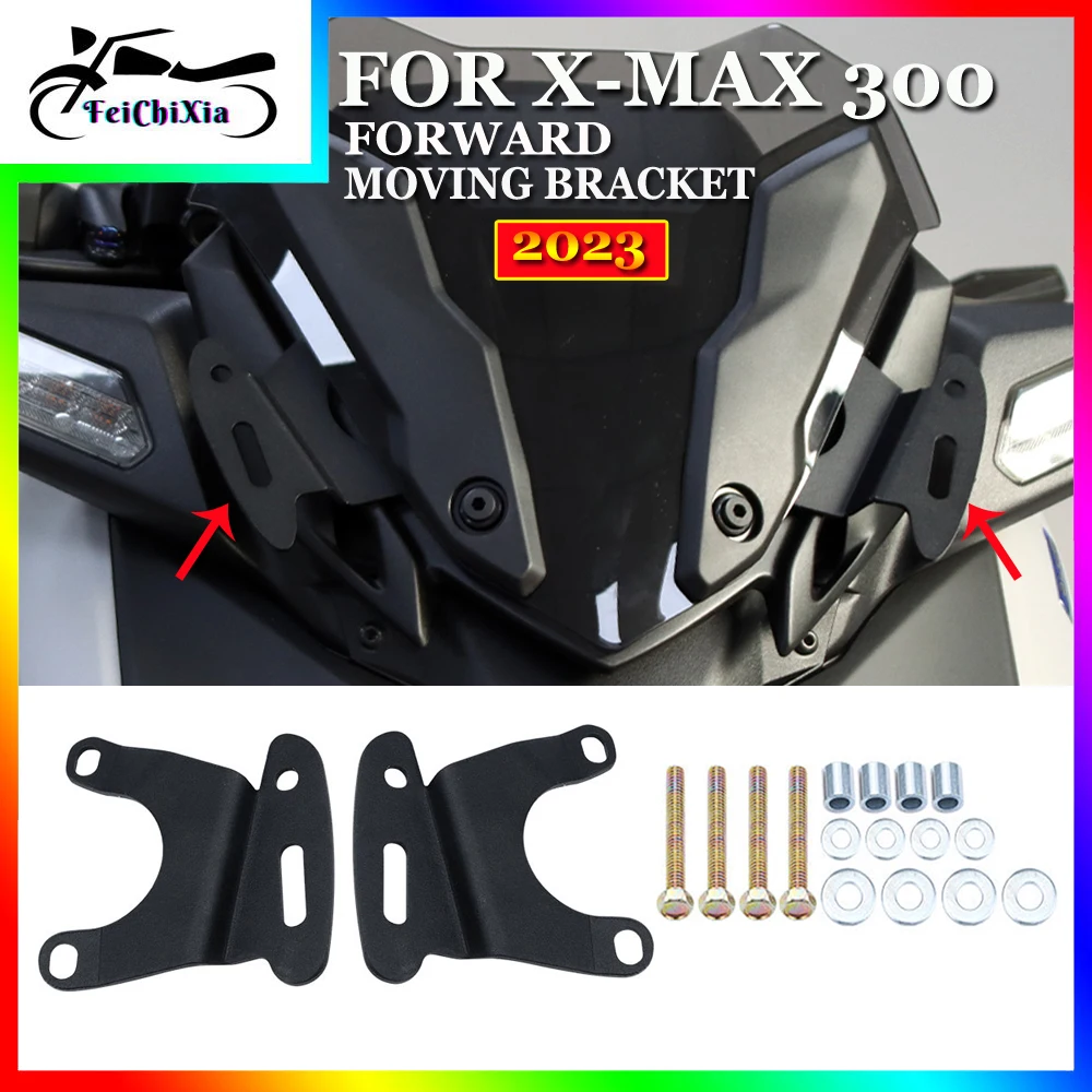 

Rearview Mirrors 2023 For YAMAHA XMAX 300 X-MAX 300 XMAX300 Motorcycle Side Mirror Support Stand Forward Moving Bracket