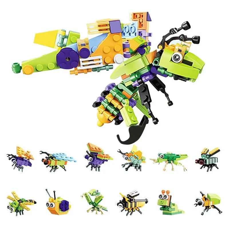 

Animal Pellet Building Block Early Educational Dinosaur Wasp Zodiac Models Bricks Miniature Particle Building Blocks