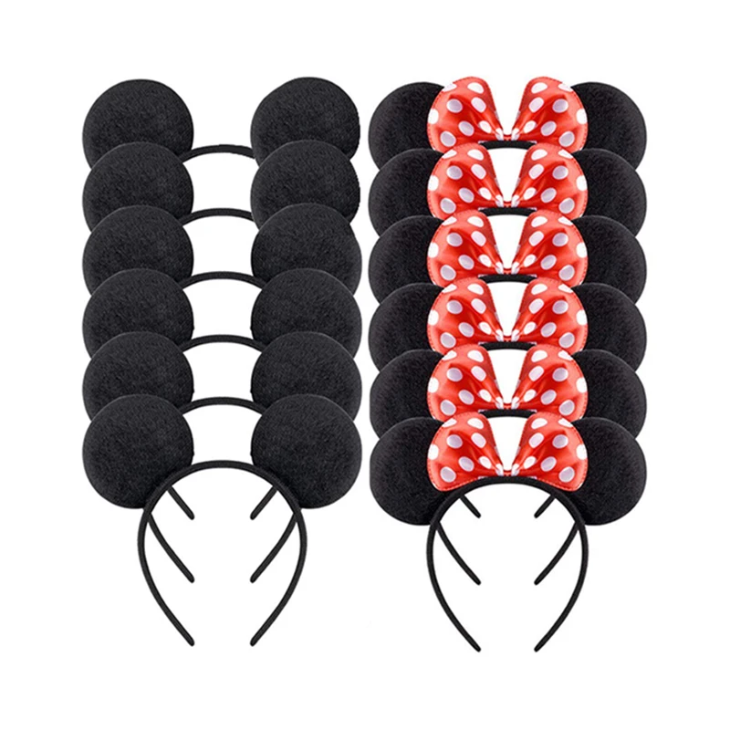 Minnie Mouse Ears Headband baby girl Festival Hairband Birthday Kids Party Popular Character Girls Hair Accessories Collections