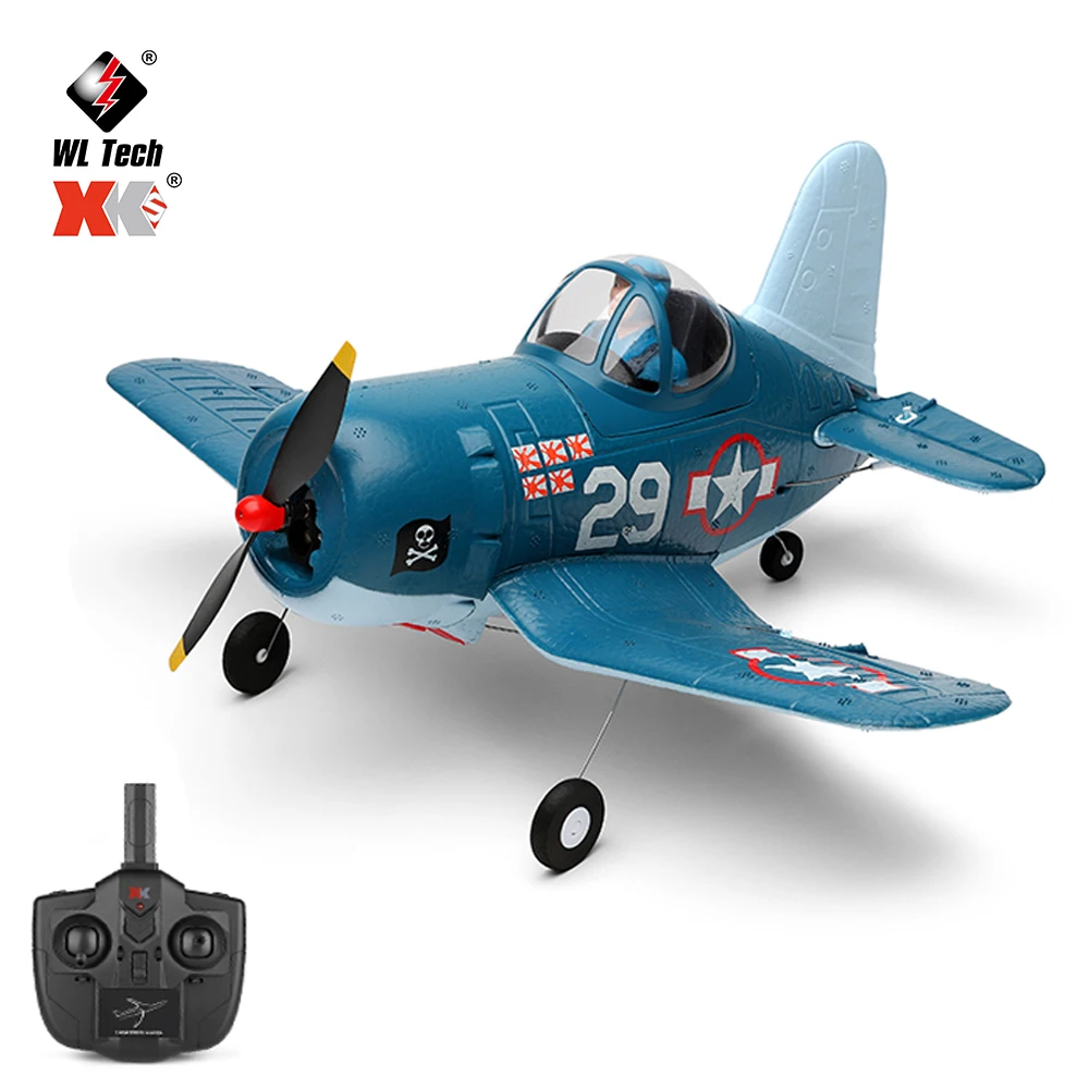 

WLtoys XK A500 RC самолет QF4U истребитель 4CH 2,4G дистанционное управление самолет 6G режим истребитель игрушки для взрослых
