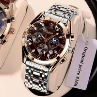 fashion quartz men watches top brand luxury male clock chronograph sport mens wrist watch business stainless sapphire crystal