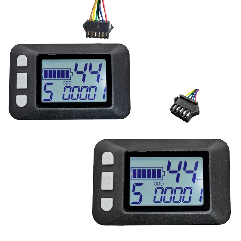 

P9 LCD Display Dashboard LCD Screen 24V 36V 48V 60V Electric Bike Meter Parts For Electric Scooter LCD Display(SM Plug 6PIN)