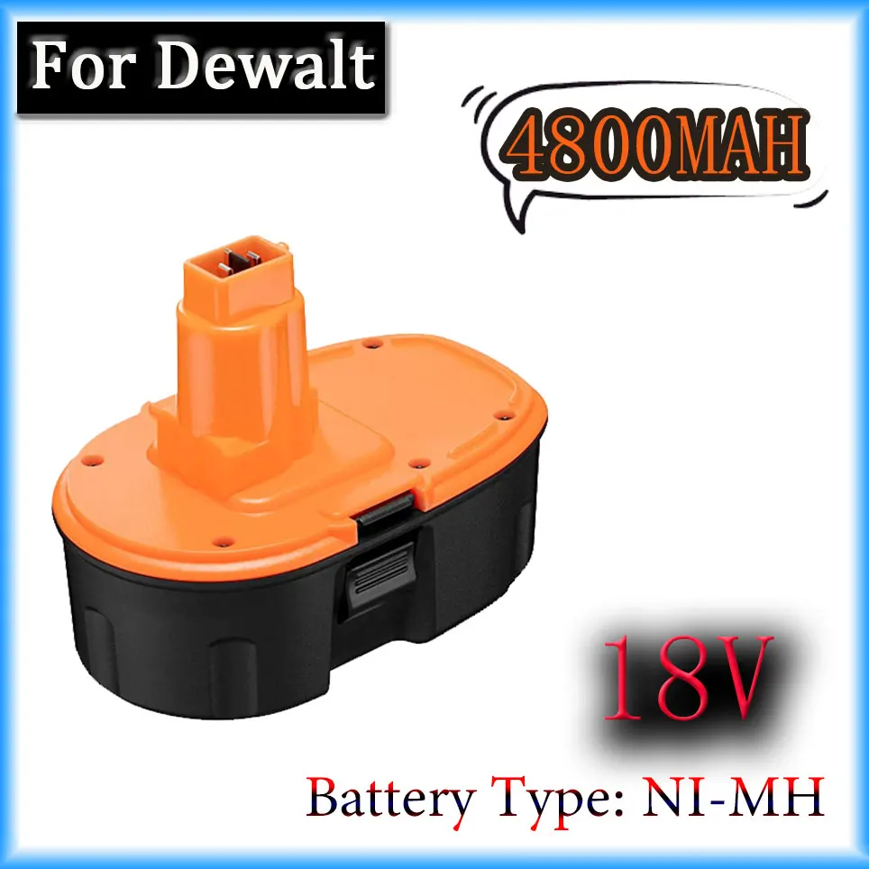 

Dewalt 100%Original 18V 4800mAh Ni-MH Power Tool for Dewalt DC9096 DE9039 DE9095 DW9098 DE9503 DW9096 Replacement Battery L30