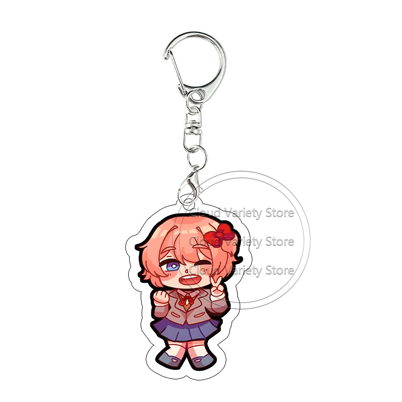 Акриловый брелок Doki Doki Literature Club: подвеска для сумки с персонажами аниме-игры, коллекционная фигурка, аксессуар для косплея (art.: 3920dc1925588) - 3920dc1925588