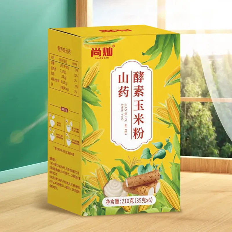 

China Corn flour with Chinese yam enzyme 210g/box No Teapot
