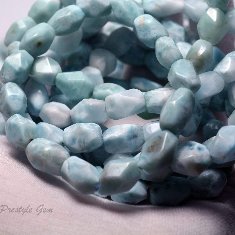 Meihan оптовая продажа (1 браслет) натуральный 8-10*10-14 мм A + Ларимар Ограненный