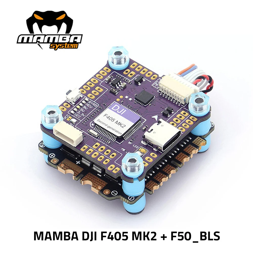 

DIATONE MAMBA DJI F405 MK2 F4 Flight Controller OSD W/ F50_BLS 50A Brushless ESC 4in1 3-6S DSHO600 Stack for RC FPV Racing Drone