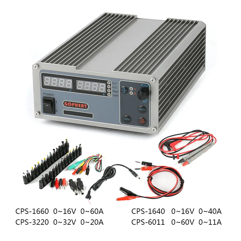 Цифровой Регулируемый лабораторный импульсный источник питания постоянного тока, высокомощный компактный инструмент для ремонта телефонов, 60 в, 11 а, 16 В, 40 А, 60 А, 32 В, 20 А
