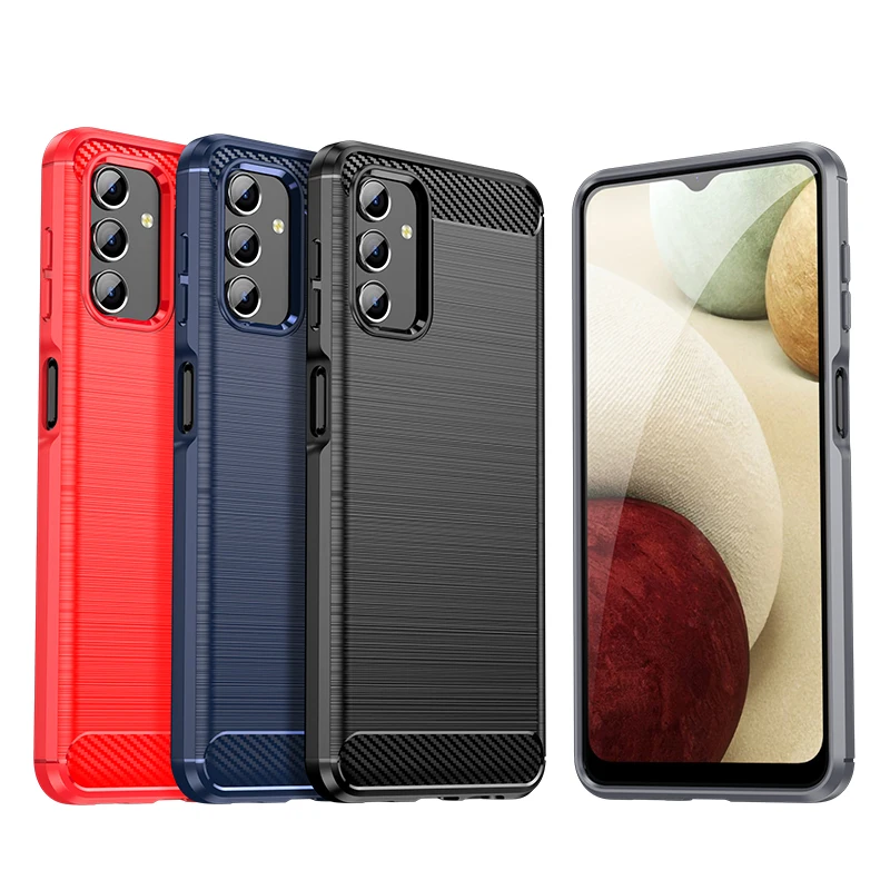 

TPU Soft Case For Samsung Galaxly A13 4G 5G, Brushed Pattern Soft Shell Phone Cover Black Blue Red