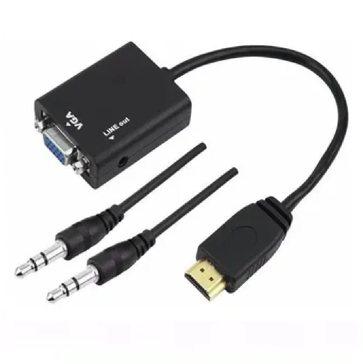 Conversor Hdmi Vga Com Audio Adaptador Hdmi Para Vga Hdt1