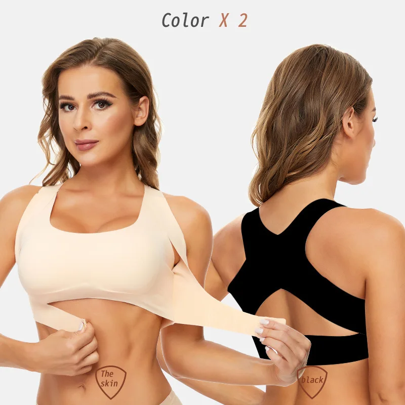 Large Size 4XL Women's Bra  Sexy Push Up Bras The Front Buckle Sexy  Large Size Beautiful Back Cross Underwear Bras For Women