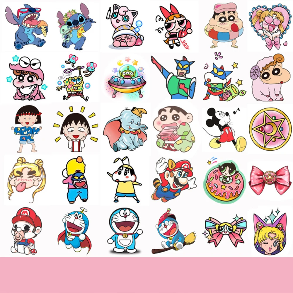 32 шт./набор Детские Мультяшные татуировки