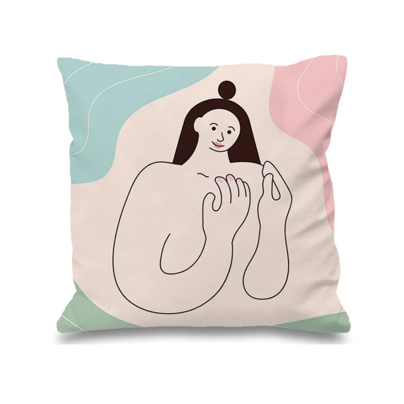 

Abstract Female Portraits Pilow Sofa Decorative Pillow Cases Sleeping Pillows Decor Home Outdoor Cushion Cover Double Bed Linen