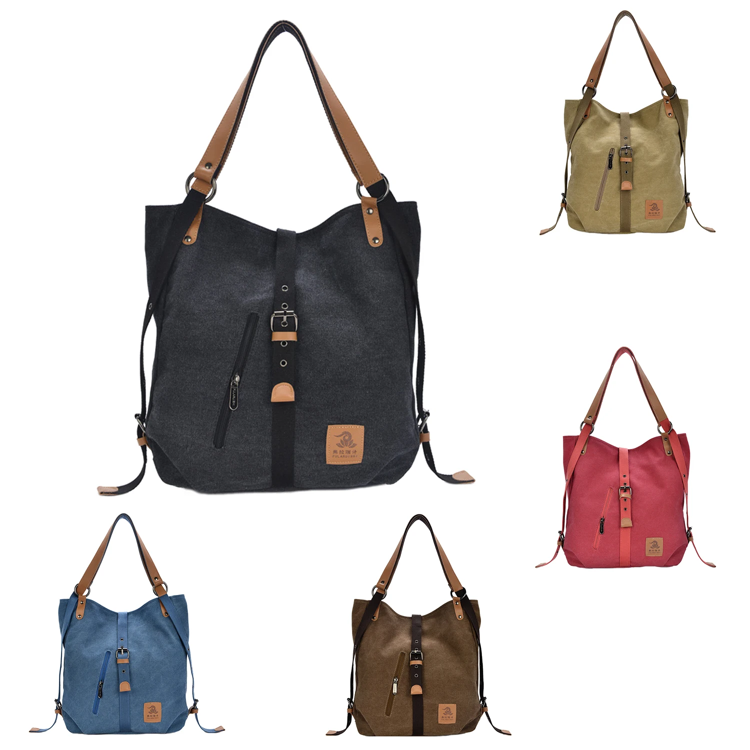 

Women Fashion Casual Canvas Multifunctional Messenger Bag