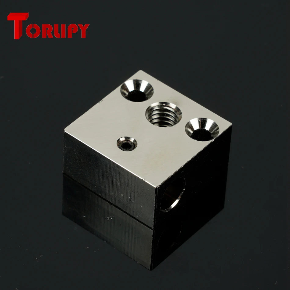 

Torlipy Top Quality CR10 Plated Copper Heater Block For CR 10 Hotend Creality Ender 3 Mk7/Mk8/Mk9 Block J-head Hotend Extruder