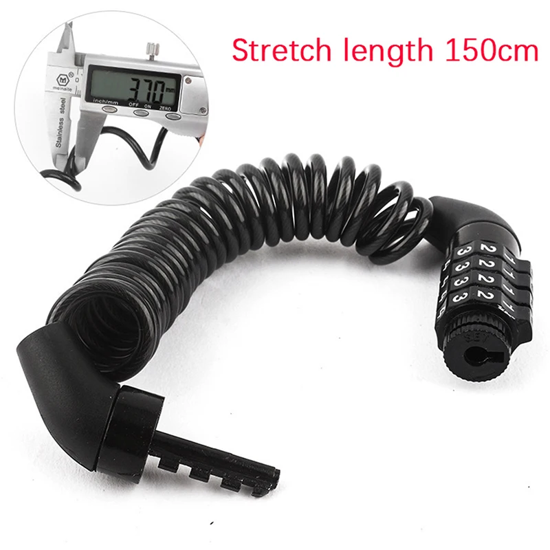 

Мини-замок на шлем с защитой от кражи, 4-значный портативный шлем для скутера и мотоцикла