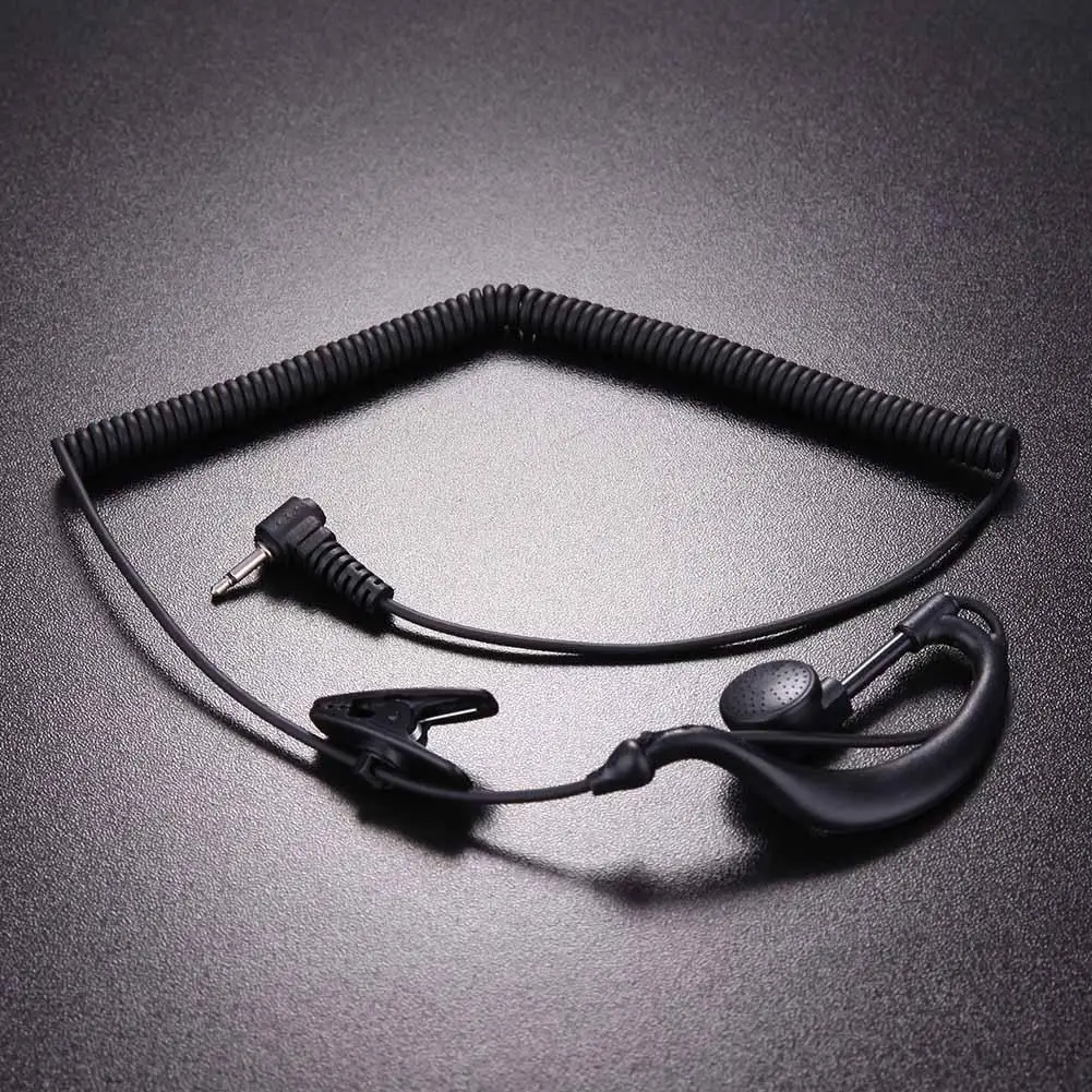 

2.5mm Plug Headset Earphone Earpiece 1 Pin Practical Ear Hook Earphone for Motorola GP2000 ICOM IC-U16