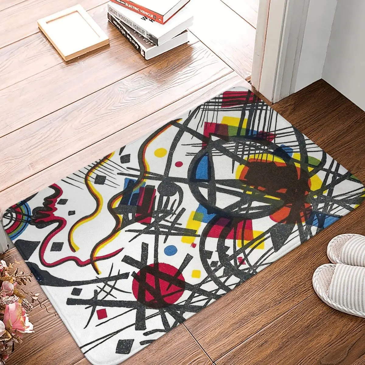

Impressionism Art Bath Non-Slip Carpet Wassily Kandinsky Abstract Living Room Mat Entrance Door Doormat Floor Decoration Rug