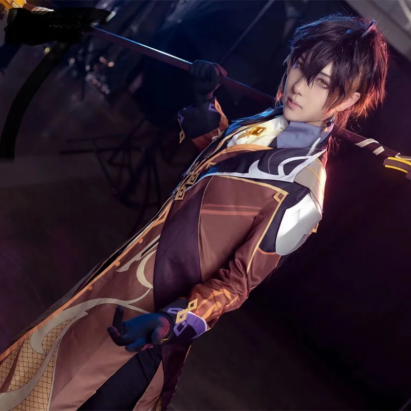 

Original God cos clothing rock Lord morax Zhong Li cospaly animation game clothing male Zhong Li