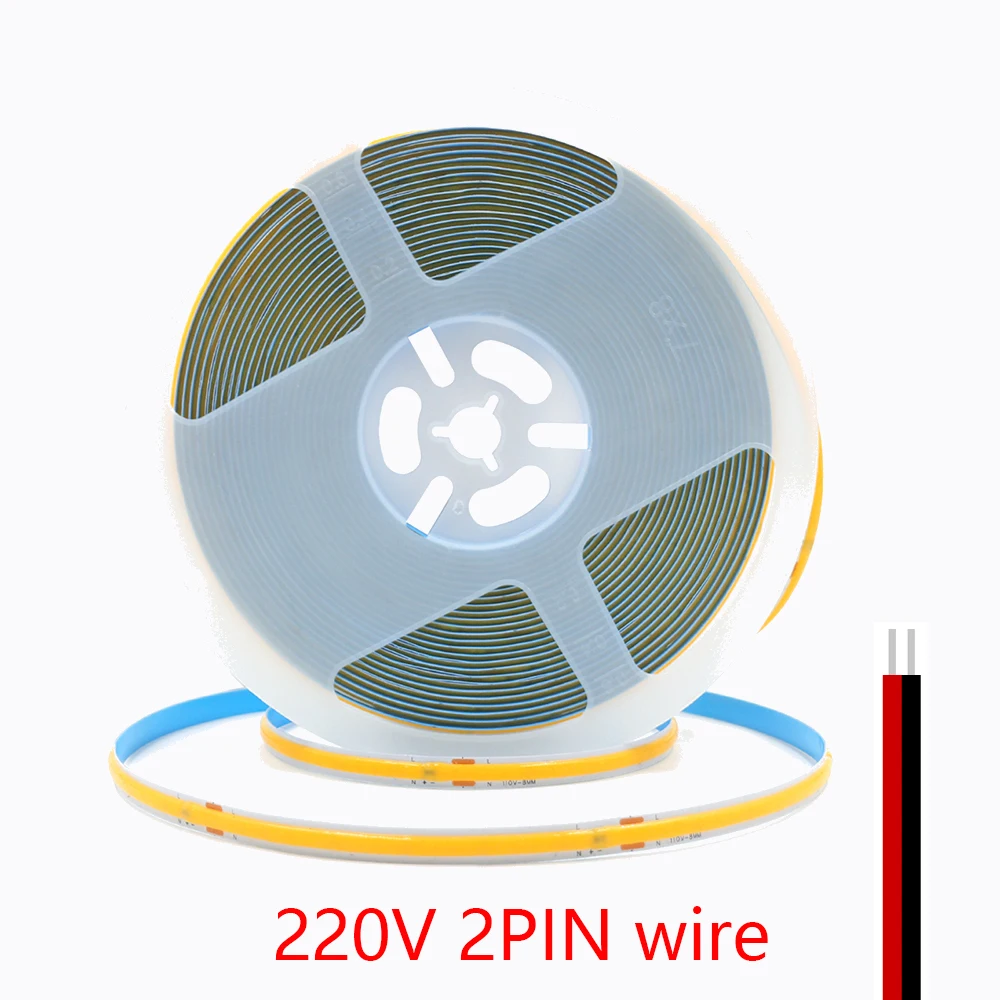 KISUFU Светодиодная лента COB белая 240LEDs/m 5M/10M/15M/20M