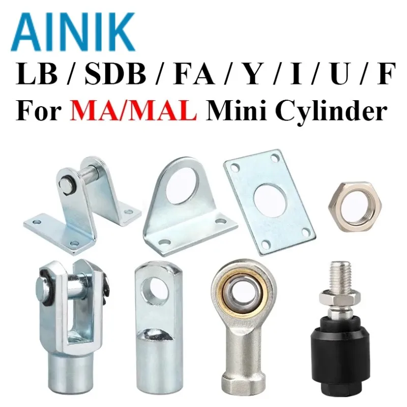 

LB/SDB/Y/I/FA/F/U Joint Fitting Mounting Bracket For MA MAL16 20 25 32 40mm Mini Cylinder Accessories