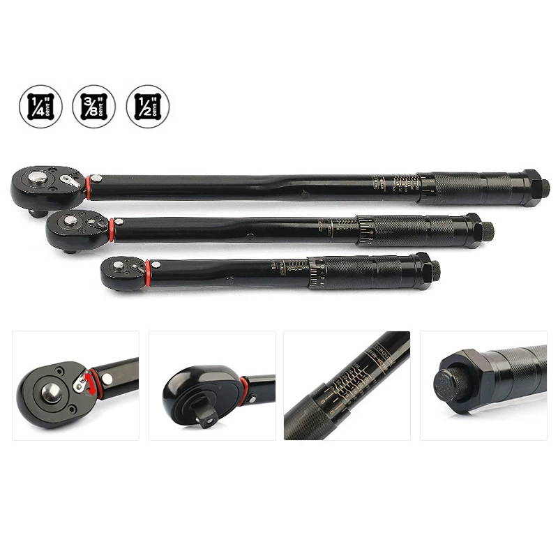 

Auto Repair Tire Preset Torque Wrench Machine Repair KG Torque Wrench Torque Fast Ratchet Socket Wrench Tool
