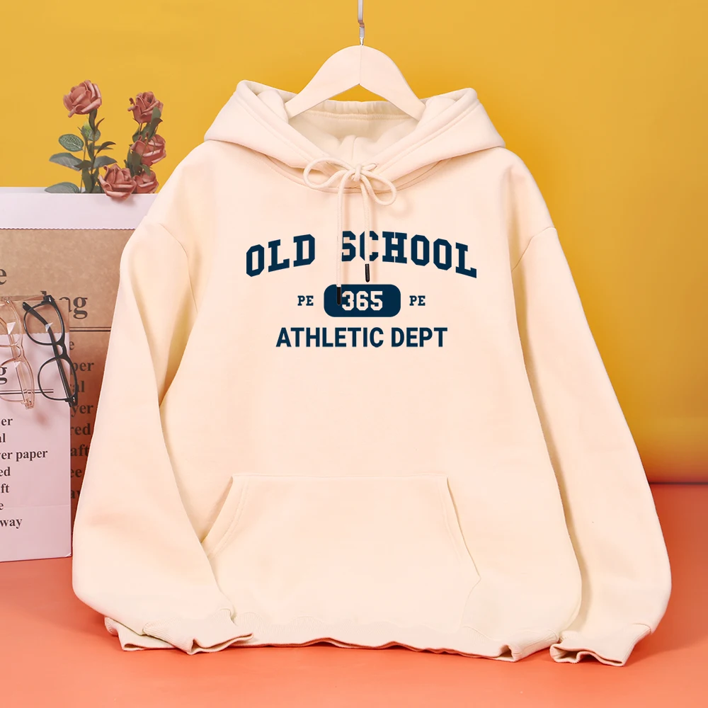 

Old School Pe 365 Athletic Dept Printing Hoody Womens Fashion Harajuku hoodie Casual Comfortable Hooded Street Loose Clothes