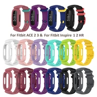 watch band for fitbit inspireinspire hr soft silicone watchband strap for fitbit kids ace 2 wrist bracelet watchband