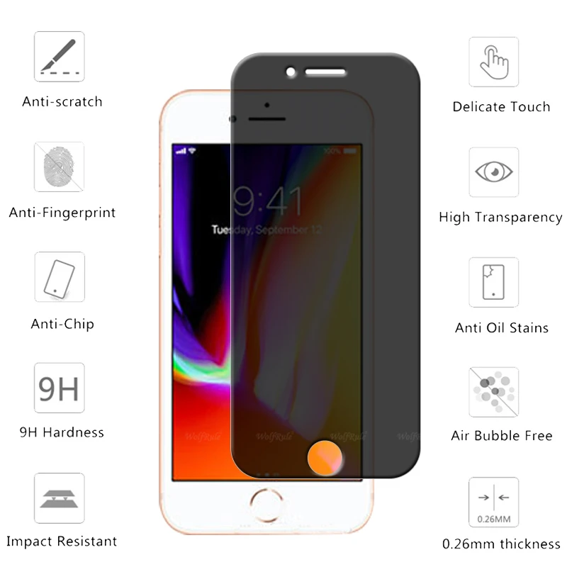 4/3/2/1 шт. защитное закаленное стекло для iPhone 7