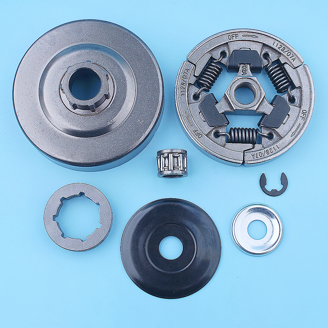 

3/8"-7T Clutch Drum Rim Sprocket Kit For Stihl MS441 MS460 MS440 044 046 Chainsaw Washer Cover Clip Replacement Parts