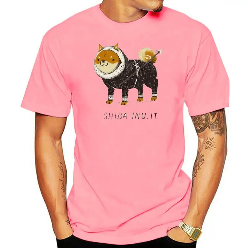 

Модный Топ, хлопковая Футболка Шиба-ину, милая суши, японская модель, Мужская черная футболка, Молодежная хлопковая одежда с коротким рукаво...