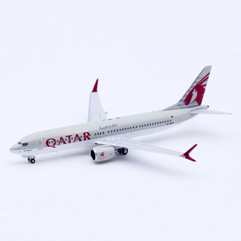 Фото Коллекционная модель самолета NG из сплава 88018, подарок, масштаб 1:400, Qatar Airways Boeing B737 MAX 8, литая модель самолета A7-BSH №3