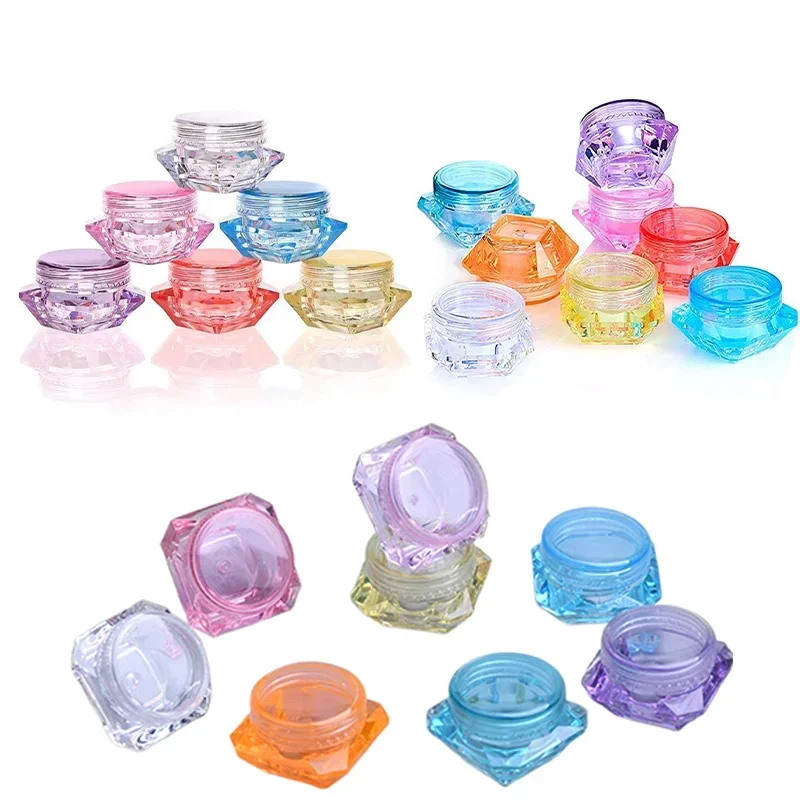 50 шт. пластиковые контейнеры для теней век 3 г