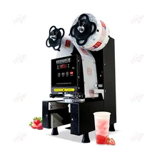 ITOP Cup Sealing Machine Automatic Boba Tea Cup Sealer Suitable for Cup Dia.95/9 cm Height 21cm Cover Material PP/PET/PE