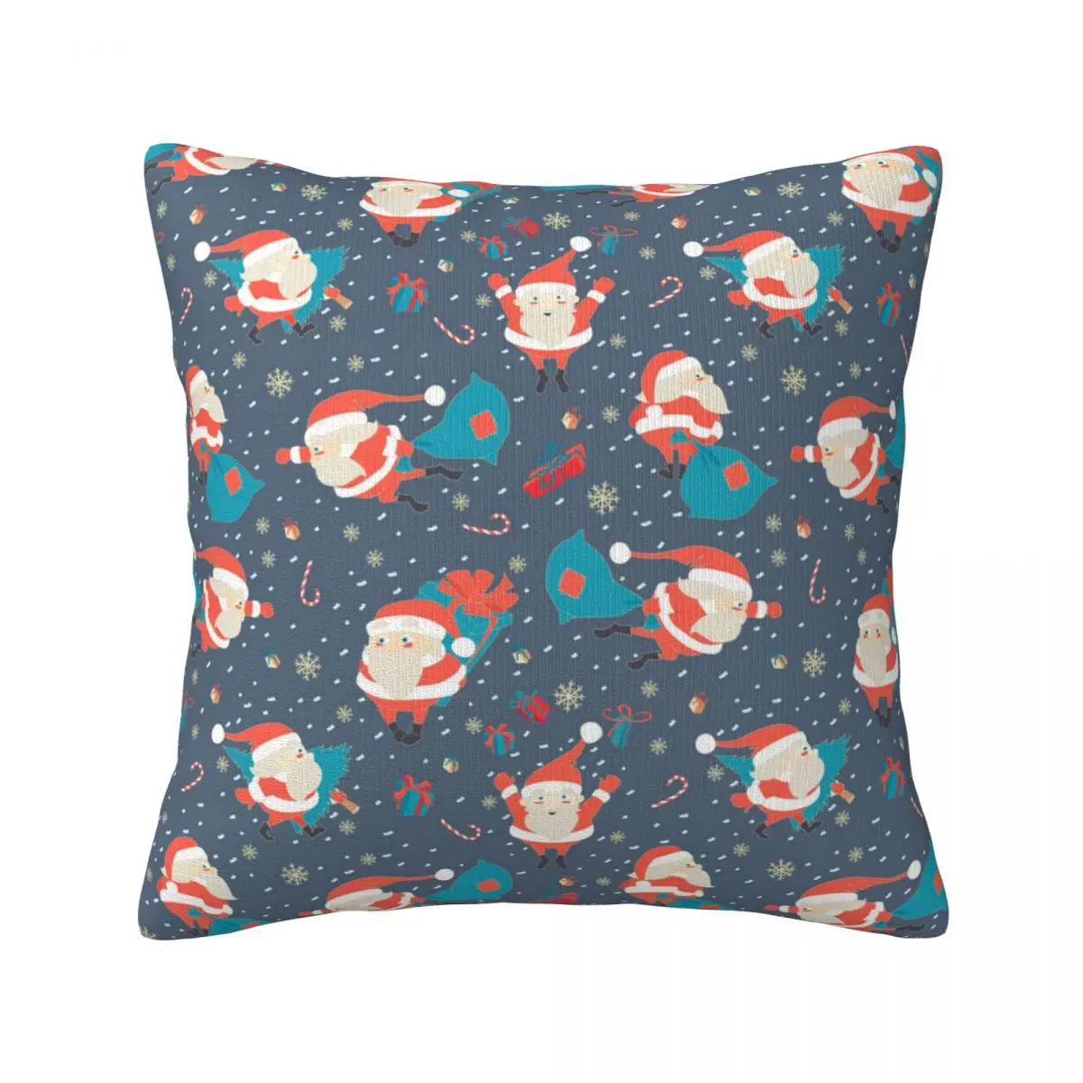 

Christmas With Santa Claus Throw Pillow Cover Decorative Pillow Covers Home Pillows Shells Cushion Cover Zippered Pillowcase