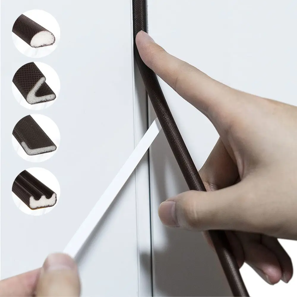 

5M Door Window Sealing Strip Anti-Collision Self-Adhesive Door Sealing Strip Gap Filler Windows Hardware