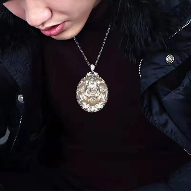 Новый властный кулон в виде Будды большой день татагата двенадцать знаков