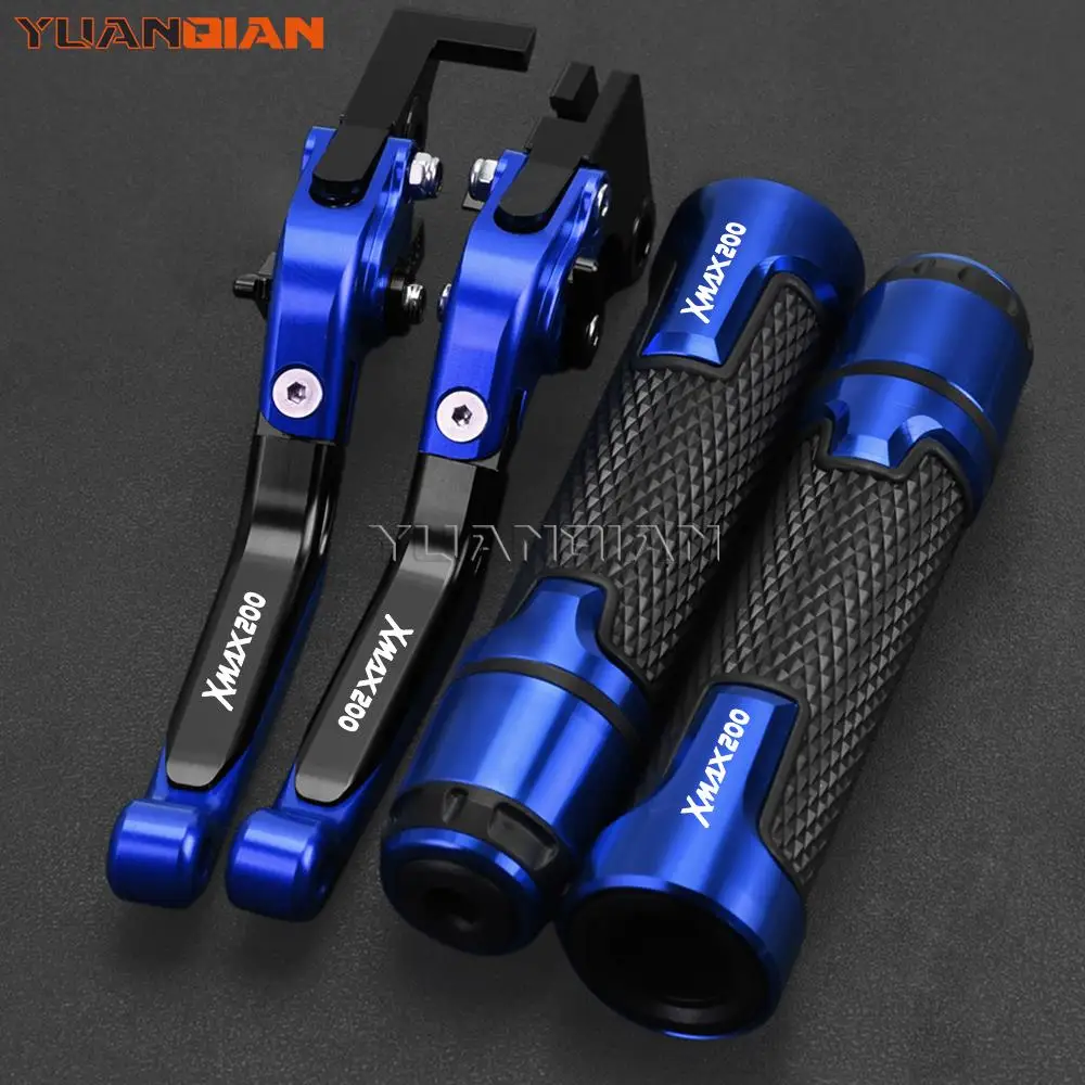 

For yamaha XMAX200 XMAX X MAX 200 X-MAX 200 2018-2023 2022 all years Motorcycle Adjustable Brake Clutch Levers Handlebar grips