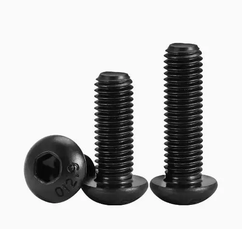 

M3*6 M3x6 12.9 Grade Black Carbon Steel Mushroom Round Hex Hexagon Socket Button Head Screw