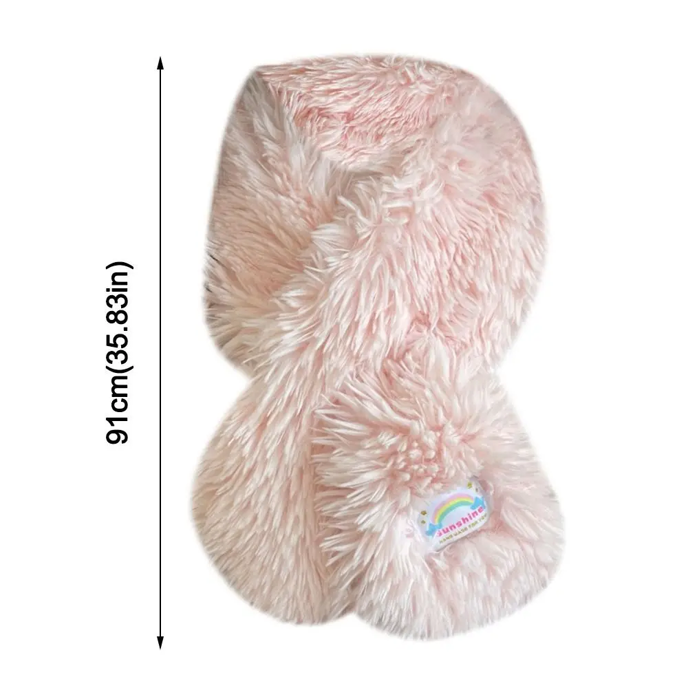 Модный нагрудник термотеплитель для шеи утолщенная застежка-застежка плюшевый